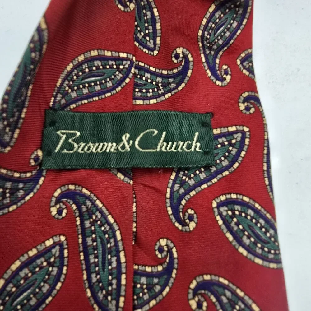 Brown & Church necktie mens